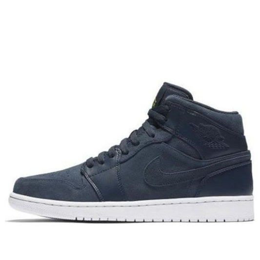 Air Jordan 1 Mid 'Armory Navy'  554724-421 Cultural Kicks